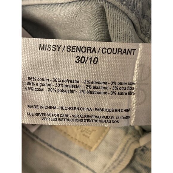 Skinnygirl Fritz Skinny Ankle Jeans W30 Light Wash Studded - Picture 6 of 11